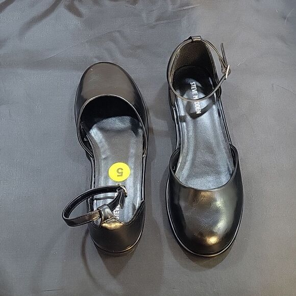 BRAND NEW STEVE MADDEN JKLAIR D'ORSAY ADJUSTABLE BUCKLE ANKLE STRAP FLAT SHOE - Picture 10 of 16